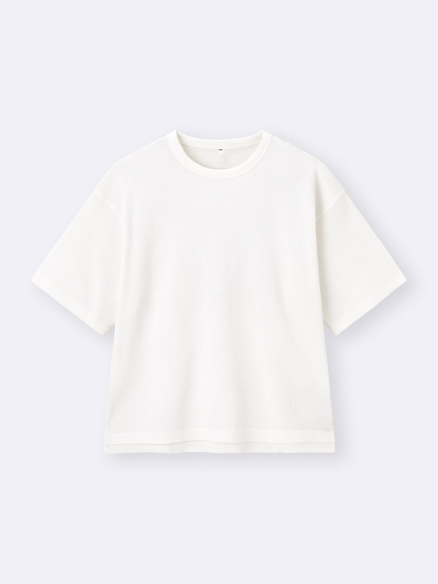 Washed Waffle Boxy T-Shirt | HalfSlv | GU US