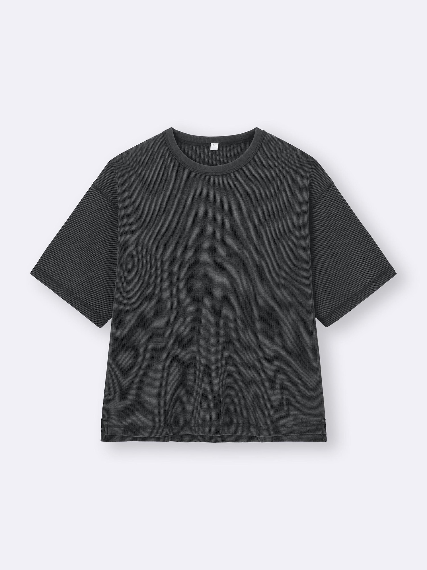 Washed Waffle Boxy T-Shirt | HalfSlv | GU US