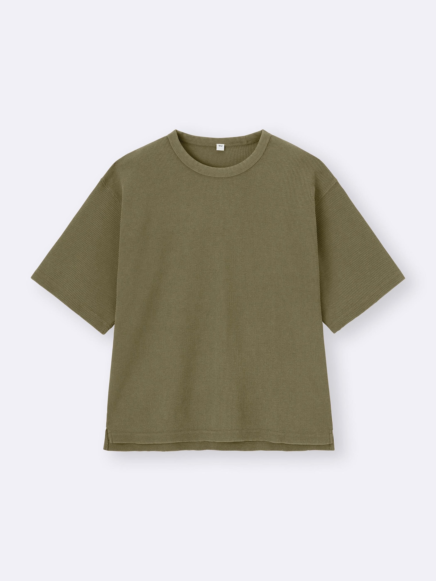 Washed Waffle Boxy T-Shirt | HalfSlv | GU US