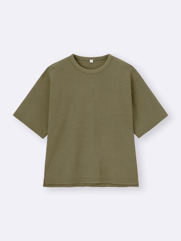 Washed Waffle Boxy T-Shirt | HalfSlv