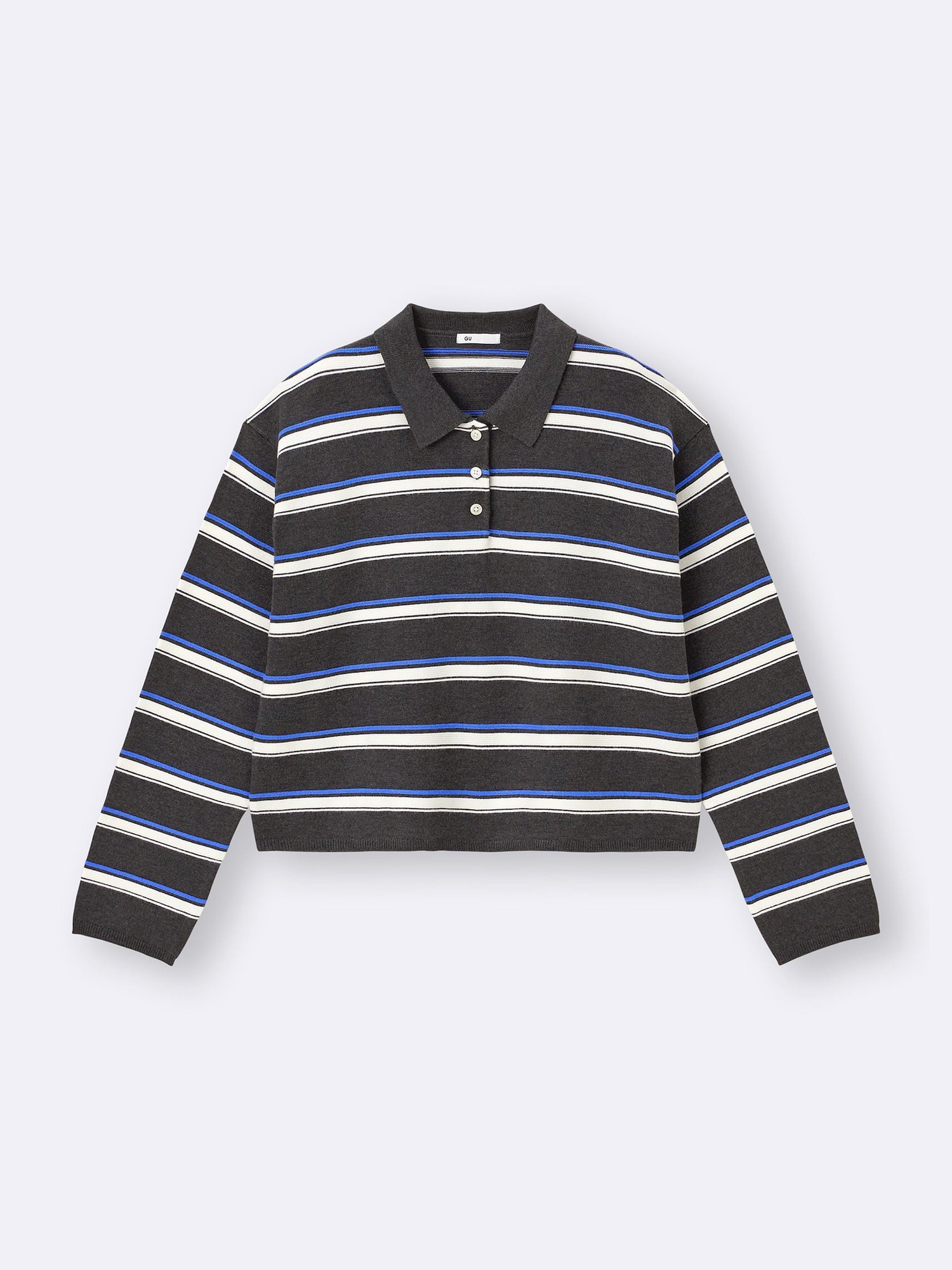 Women's Multi Striped Polo Sweater | GU US