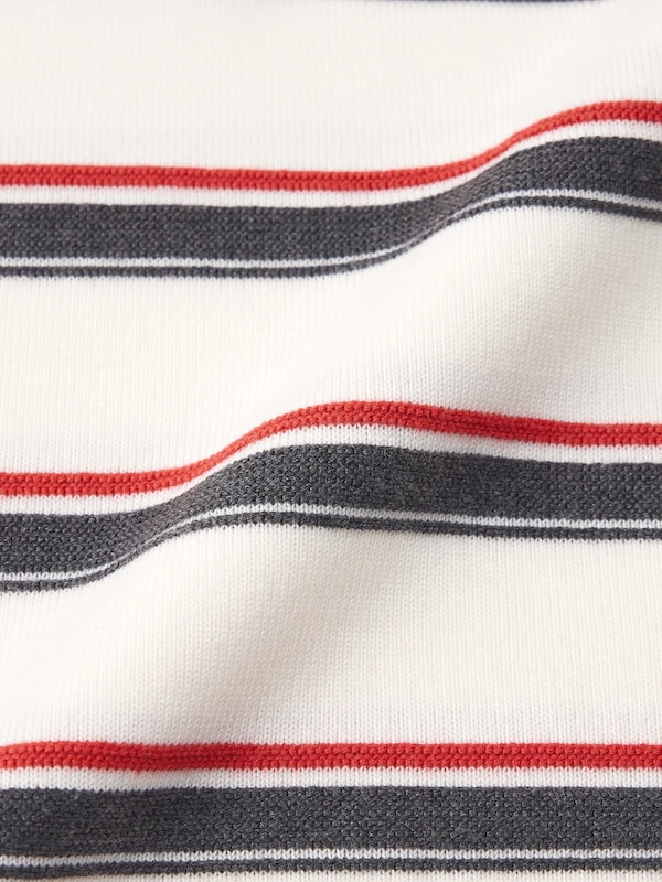 Multi Striped Polo Sweater