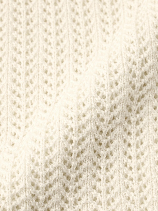 Lacy Stitch Knitted Vest