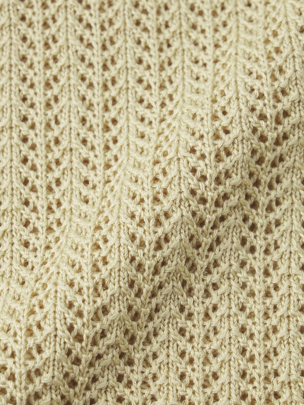 Lacy Stitch Knitted Vest