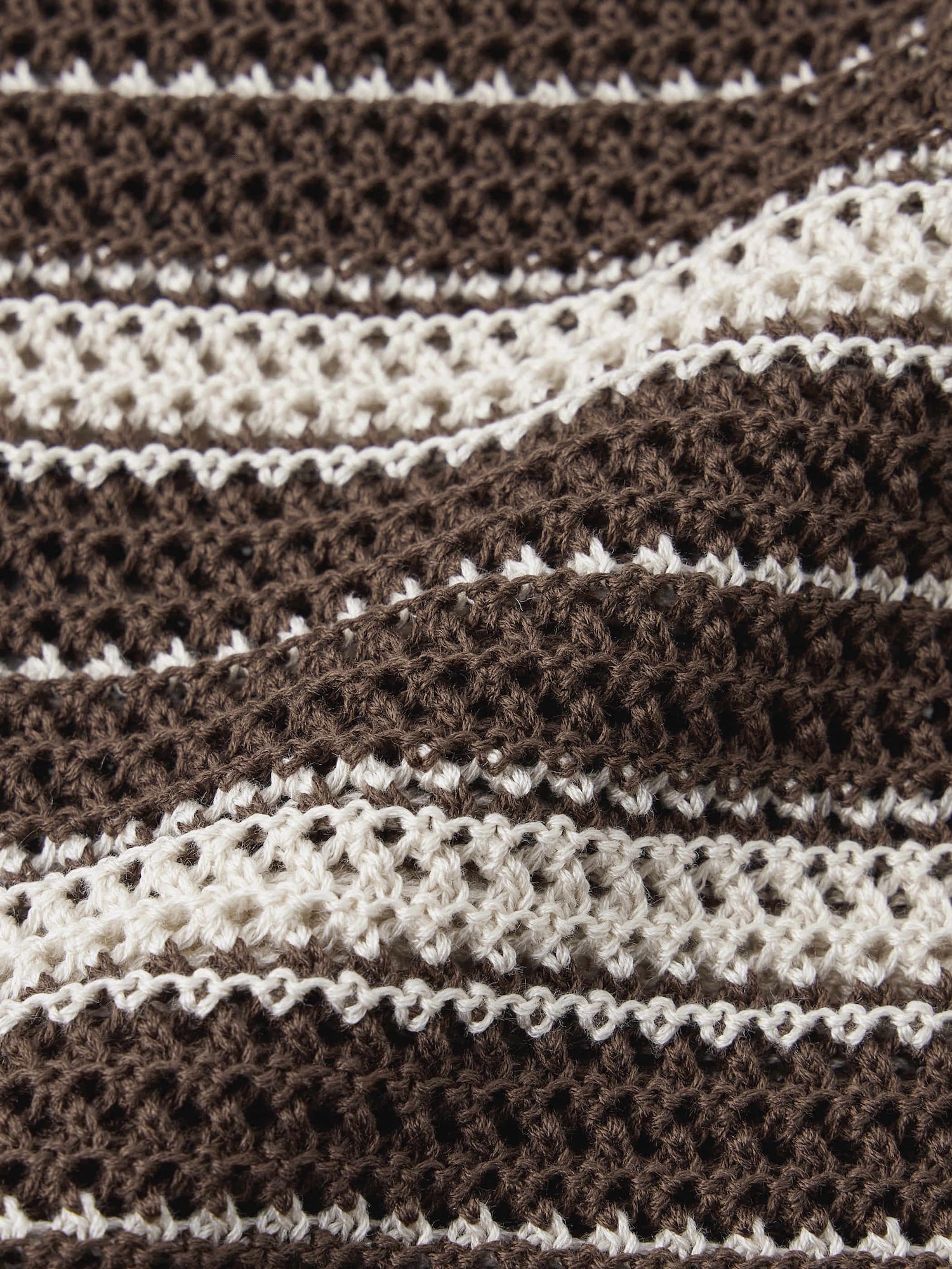 Lacy Stitch Striped Knitted Shirt | GU US