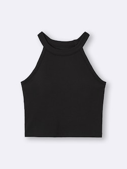 Bra-Feel Cropped Halter Neck Tank Top
