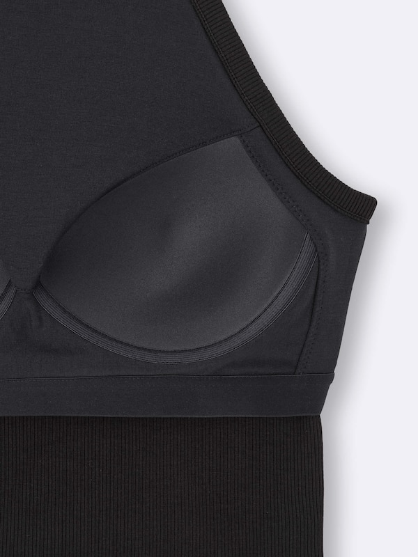 Bra-Feel Cropped Halter Neck Tank Top