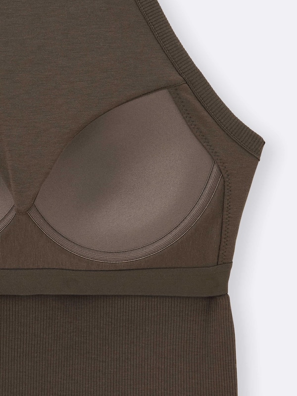 Bra-Feel Cropped Halter Neck Tank Top