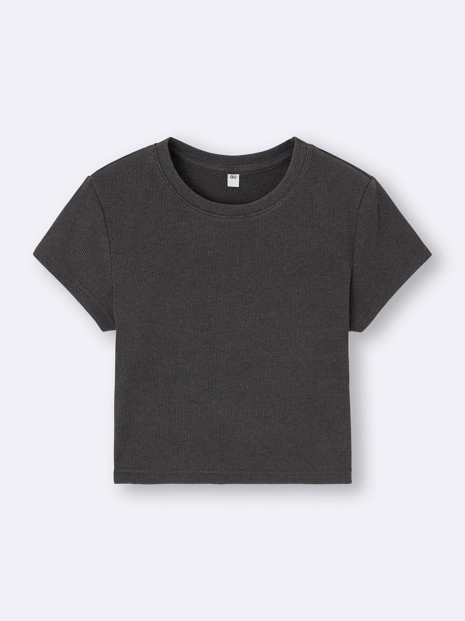 Washed Ribbed Cropped T-Shirt | GU US