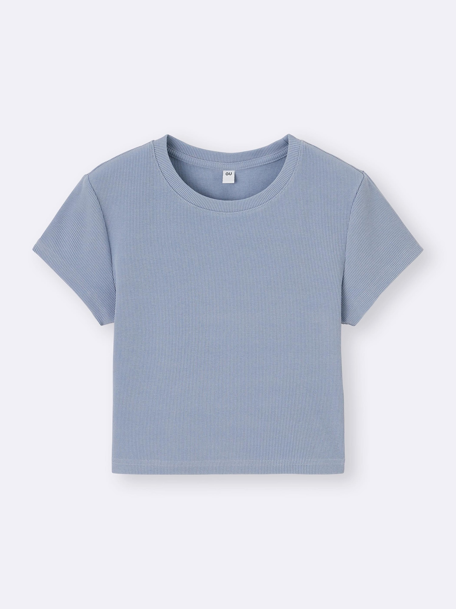Washed Ribbed Cropped T-Shirt | GU US