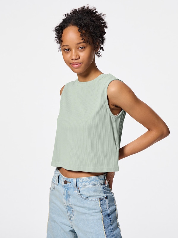 Ribbed Slit Pullover | Sleeveless