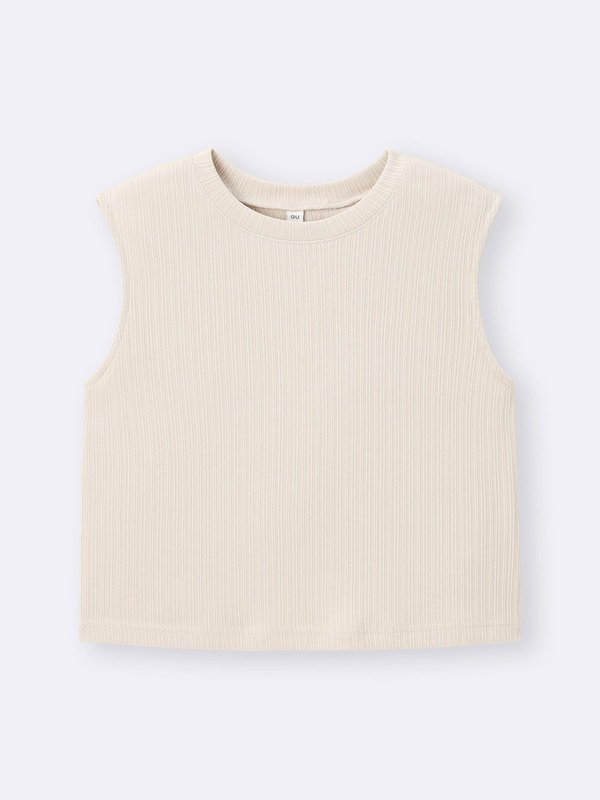 Ribbed Slit Pullover | Sleeveless