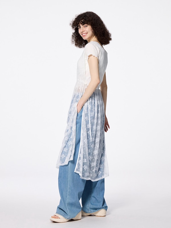 Lace Tulle Dress | Sleeveless