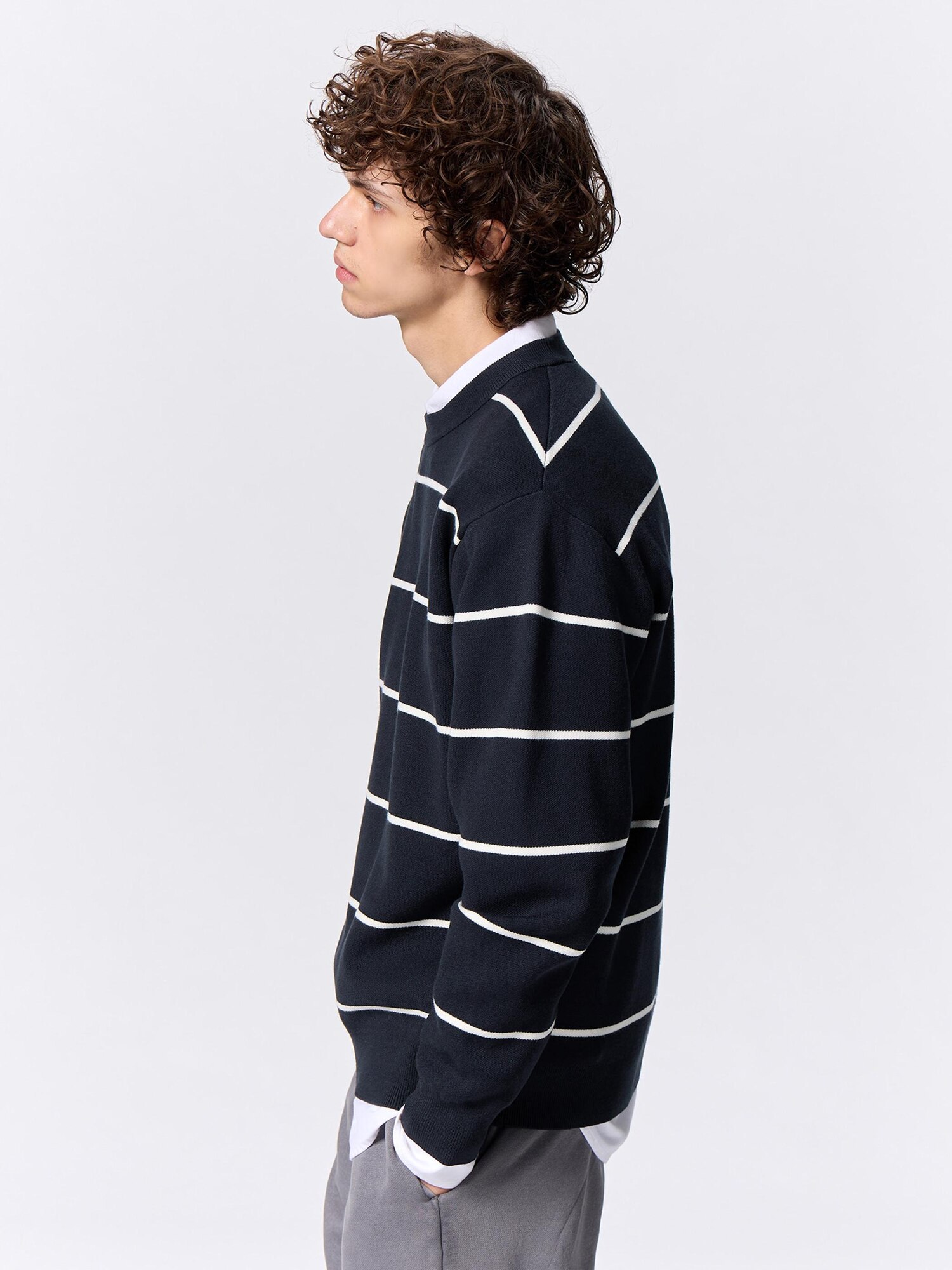 Tシャツ・カットソー NUUR SS25 CREW NECK STRIPED SWEATER (B47021 B4702) cn56181368.jpg