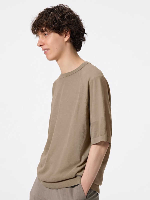 Sheer Crew Neck Sweater | HalfSlv