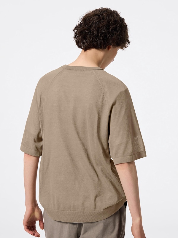 Sheer Crew Neck Sweater | HalfSlv