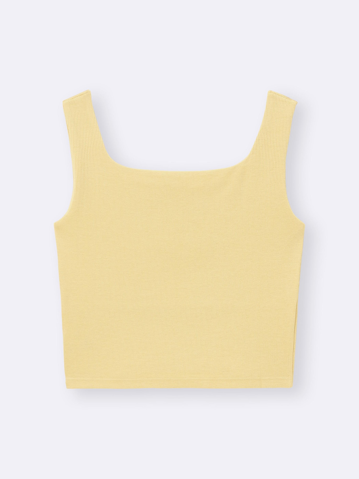 Cotton Blend Cropped Square Tank Top | Dry | GU US