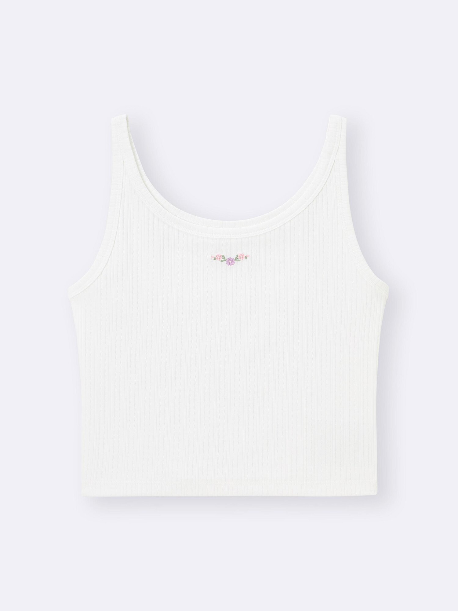 Cotton Blend Cropped Tank Top | Dry | Flower | GU US