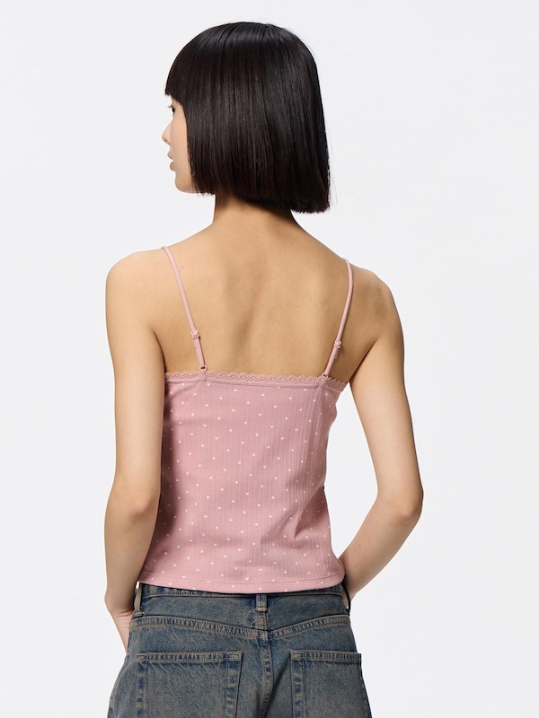 Cotton Blend Cropped Camisole | Dry | Heart