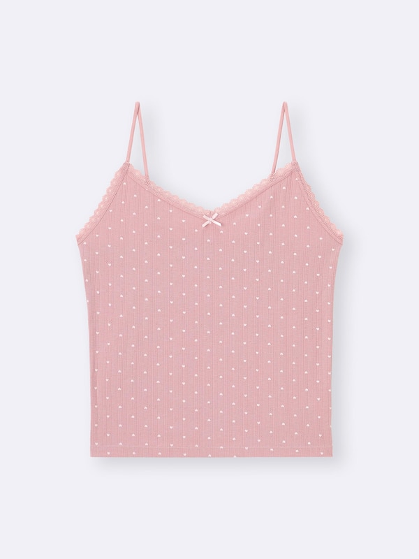 Cotton Blend Cropped Camisole | Dry | Heart