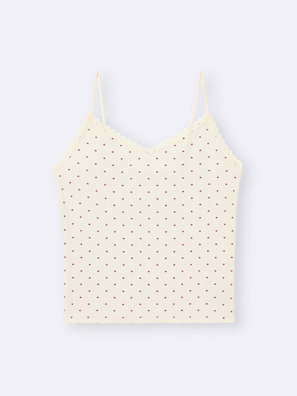 Cotton Blend Cropped Camisole | Dry | Heart