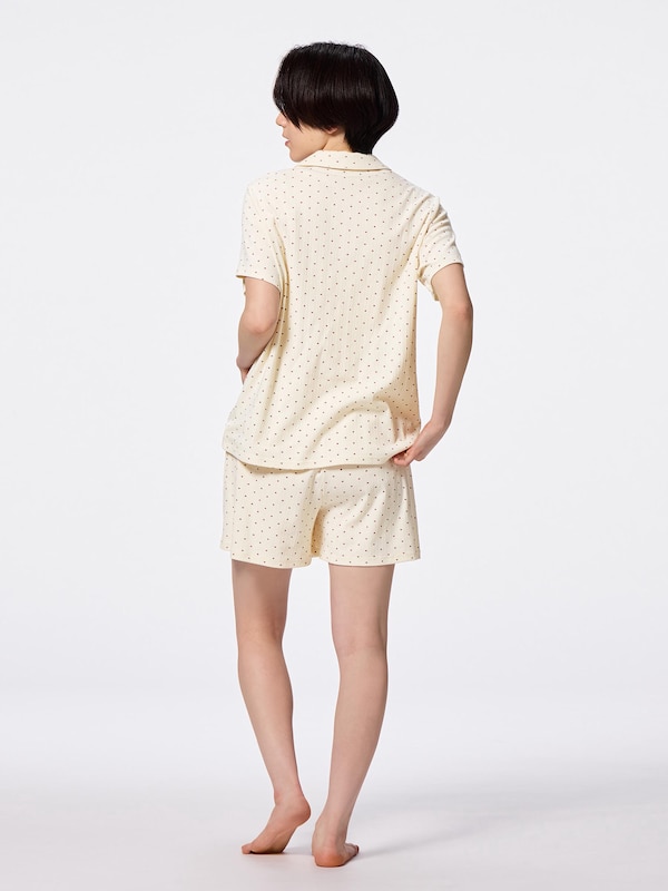 Cotton Blend Ribbed Pajamas | Short | Heart