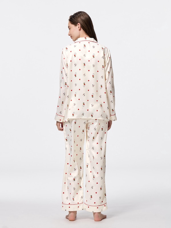 Satin Pajamas | Long | Peanuts