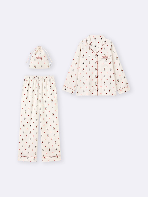 Satin Pajamas | Long | Peanuts