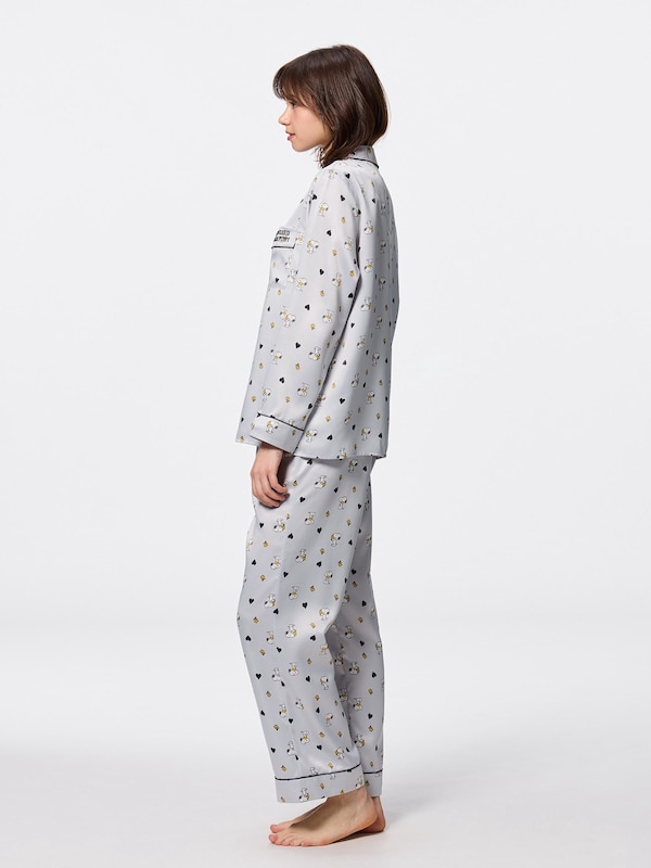 Satin Pajamas | Long | Peanuts