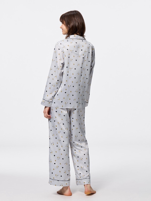 Satin Pajamas | Long | Peanuts