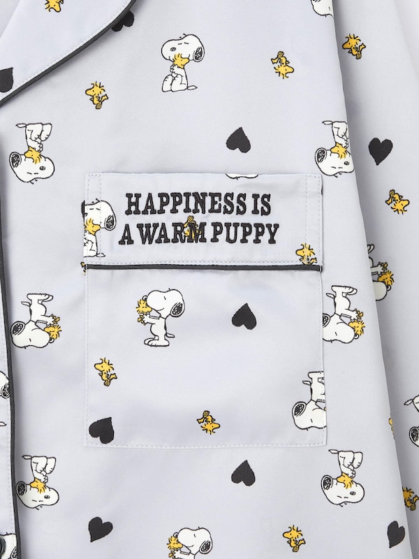 Satin Pajamas | Long | Peanuts