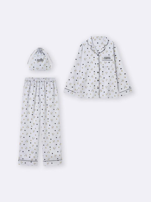 Satin Pajamas | Long | Peanuts