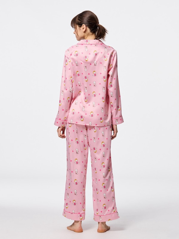 Satin Pajamas | Long | Peanuts