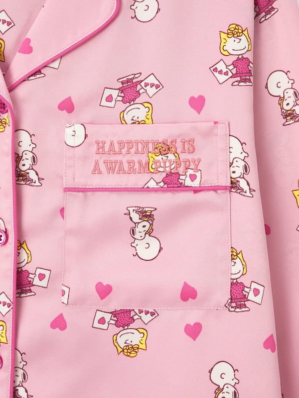 Satin Pajamas | Long | Peanuts