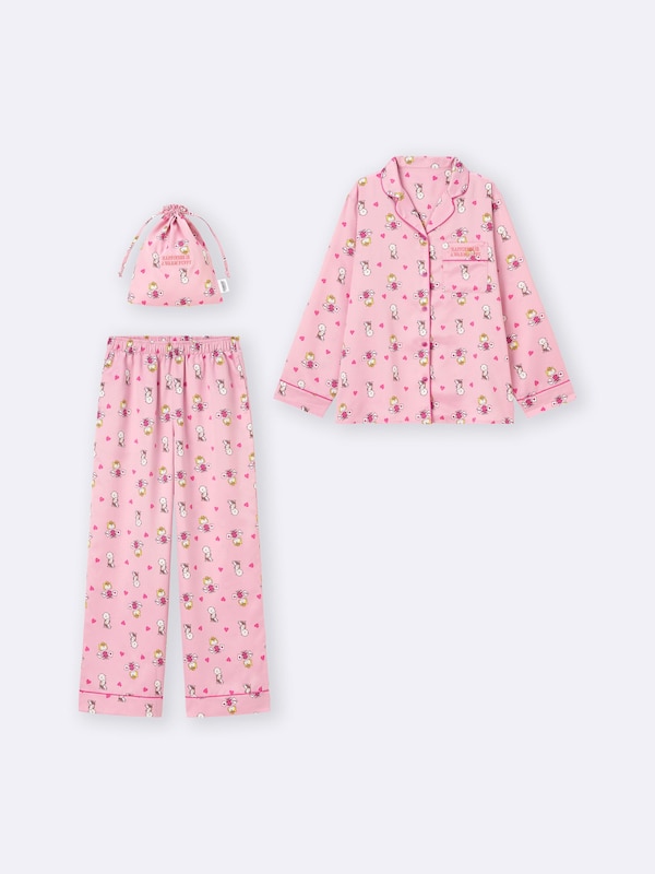 Satin Pajamas | Long | Peanuts