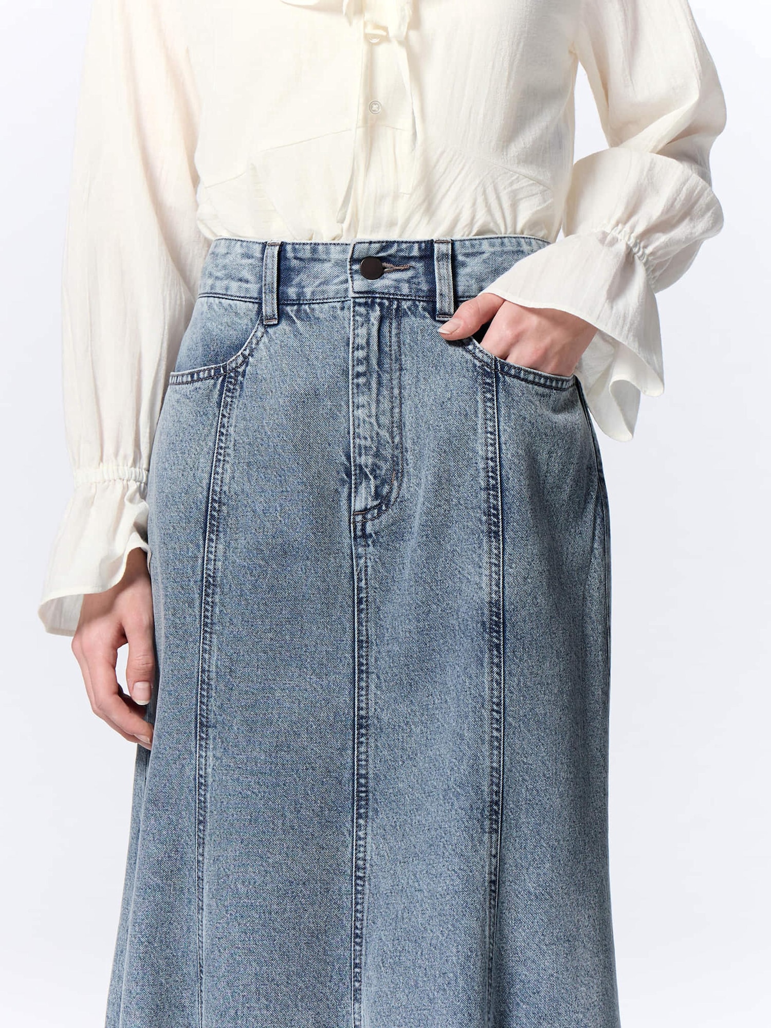 ★関税込★ ★MAXI DENIM skirt★デニムスカート★ ok.soon×piccadilly OGC DENIM MAXI SKIRT | ok.soon