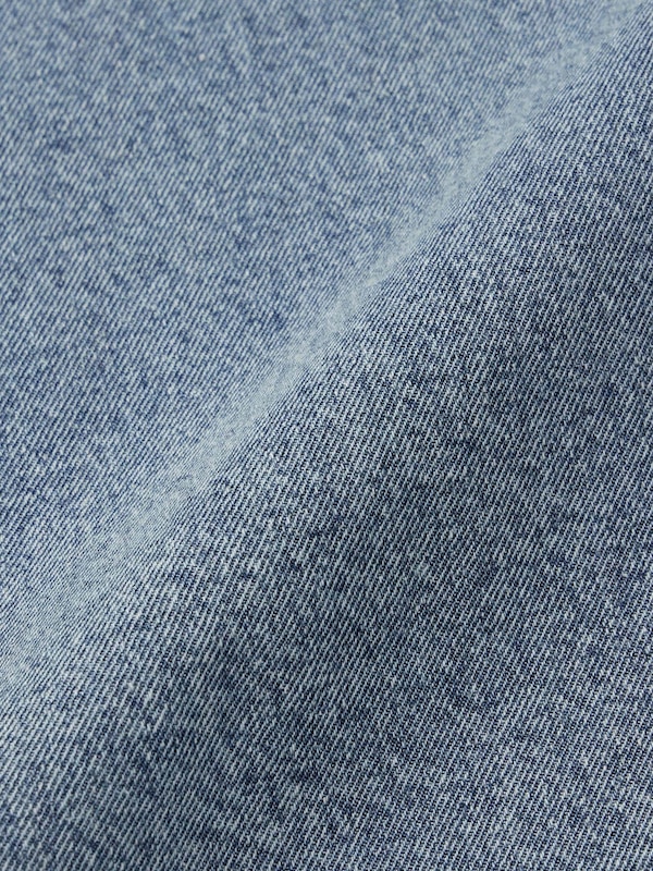 Denim Flared Maxi Skirt