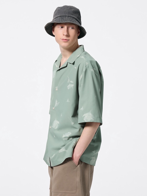 Open Collar Shirt | HalfSlv | Flower