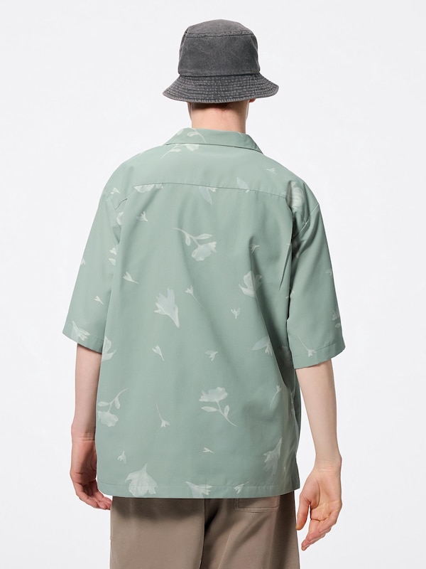 Open Collar Shirt | HalfSlv | Flower