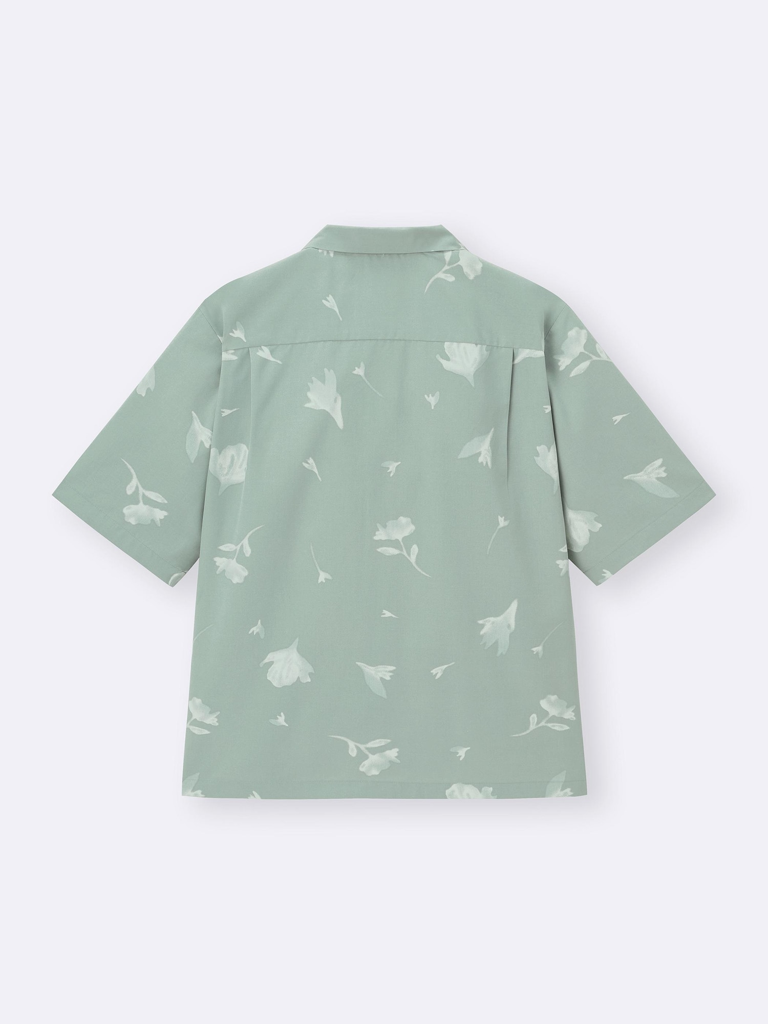 Open Collar Shirt | HalfSlv | Flower | GU US