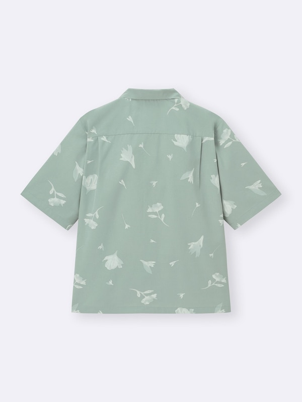 Open Collar Shirt | HalfSlv | Flower