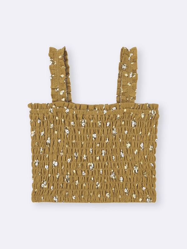 Shirring Flower Printed Camisole