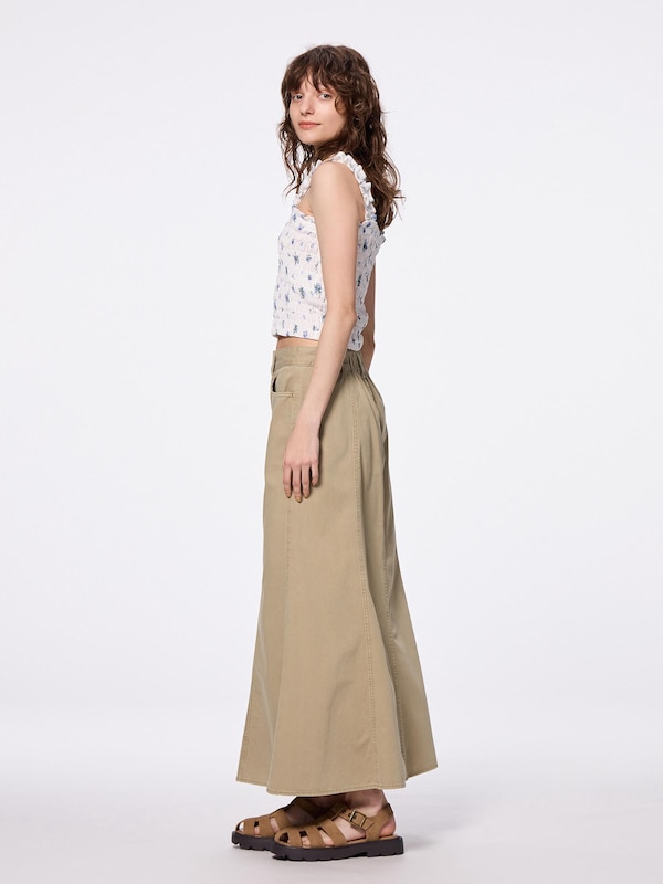Flared Maxi Skirt
