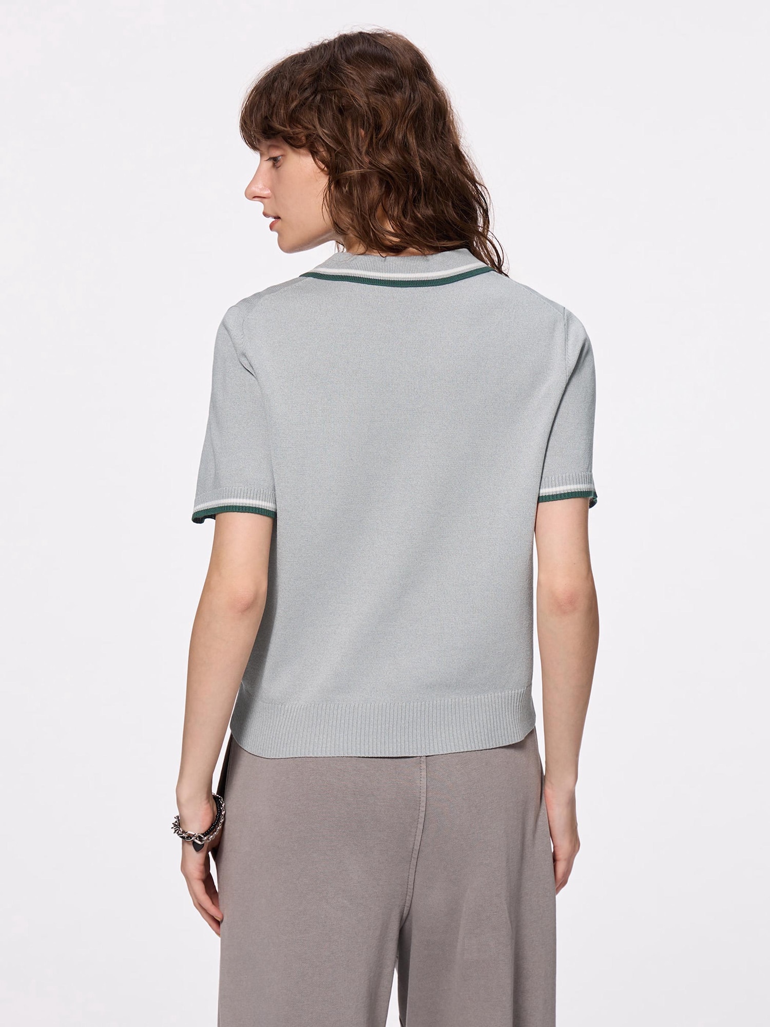 reason様 Washable Polo Sweater | Short | GU US