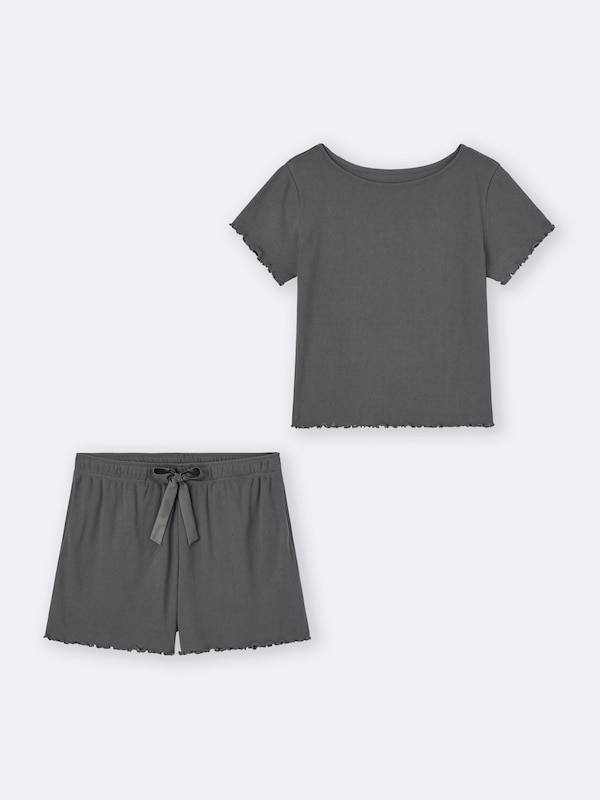 Heart Pointelle Lounge Set | Short