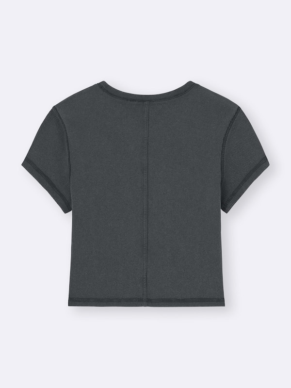 Ribbed Cropped T-Shirt | Kuromi