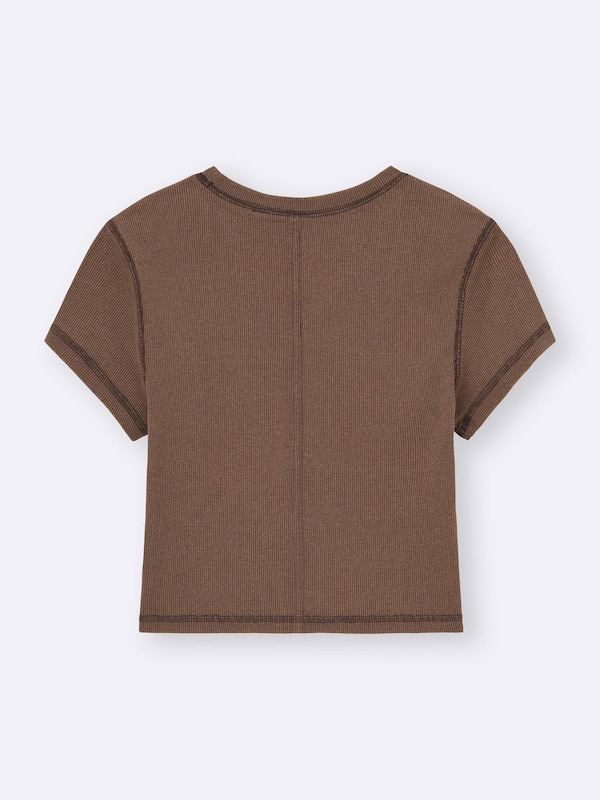 Ribbed Cropped T-Shirt | Kuromi