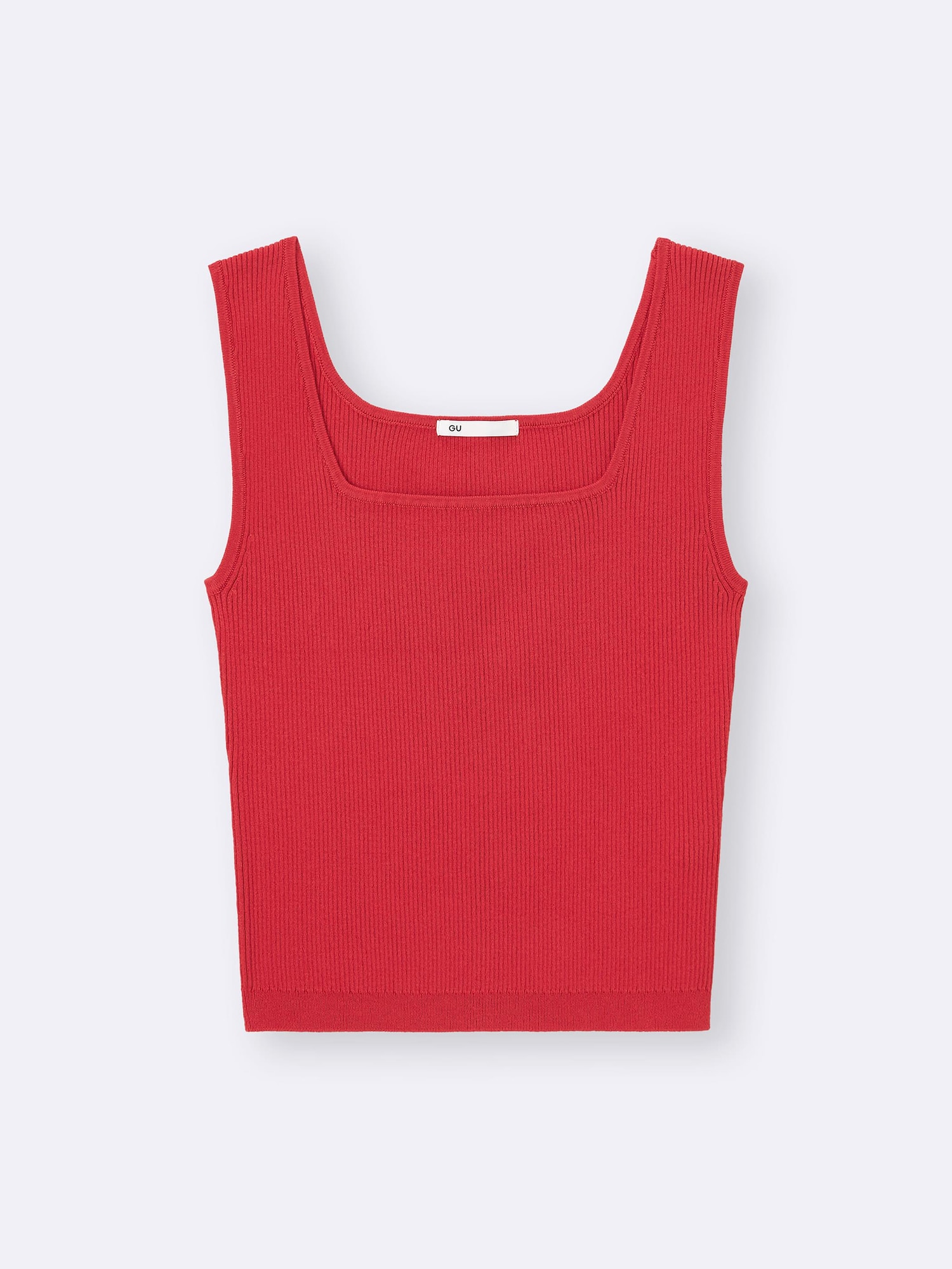 Knitted Short Square Neck Tank Top | GU US
