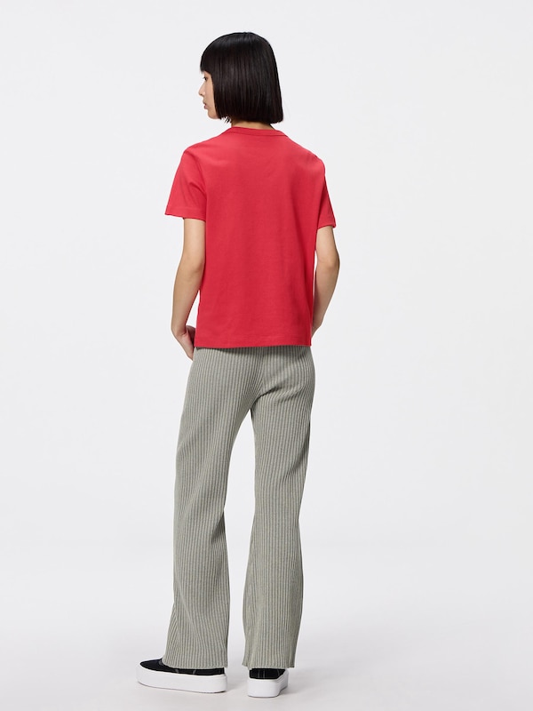 Ribbed Knitted Flared Pants