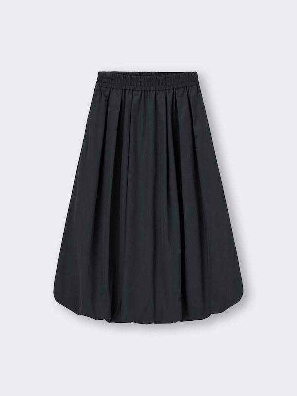 Bubble Hem Midi Skirt